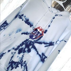SOLD! Size large tie dyed bills hoodie